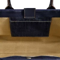 True Religion Buddha Pocket Denim Tote