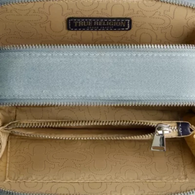 True Religion Studded Denim Camera Bag