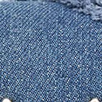 True Religion Frayed Denim Horseshoe Hobo Bag