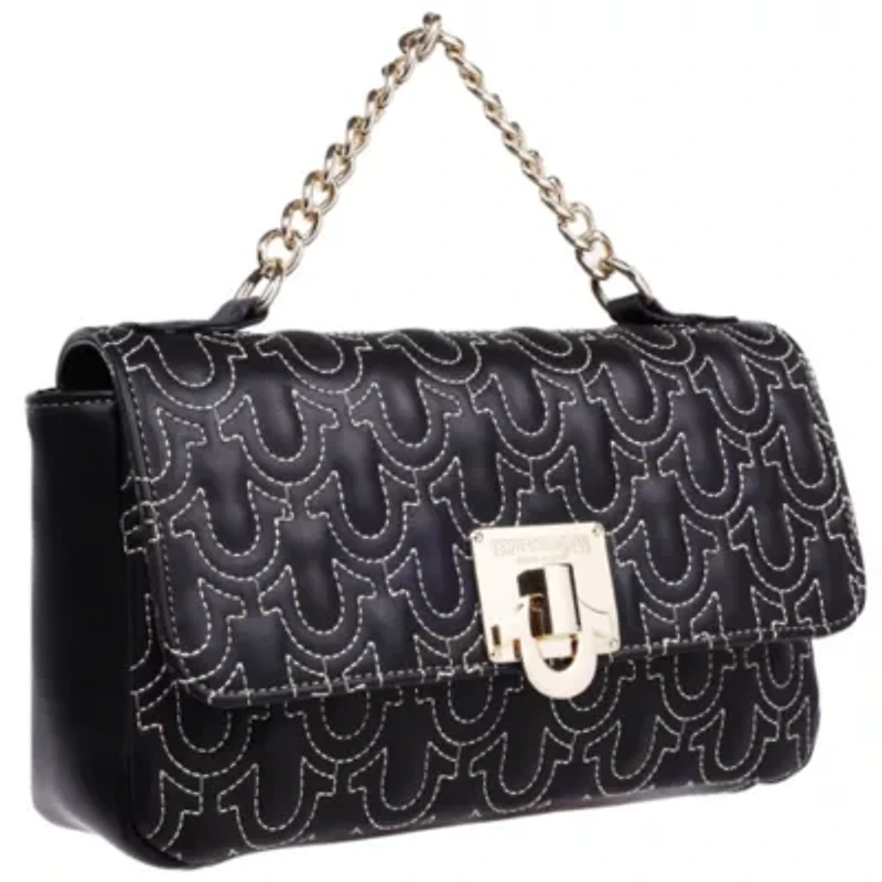 True Religion Horseshoe Quilted Flap Shoulder Bag