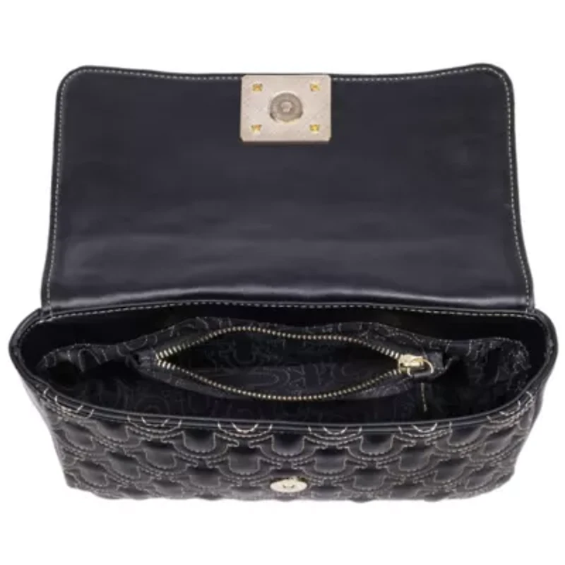 True Religion Horseshoe Quilted Flap Shoulder Bag