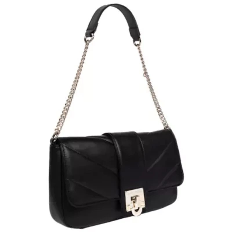 True Religion Quilted Flap Shoulder Bag with Mini Bag