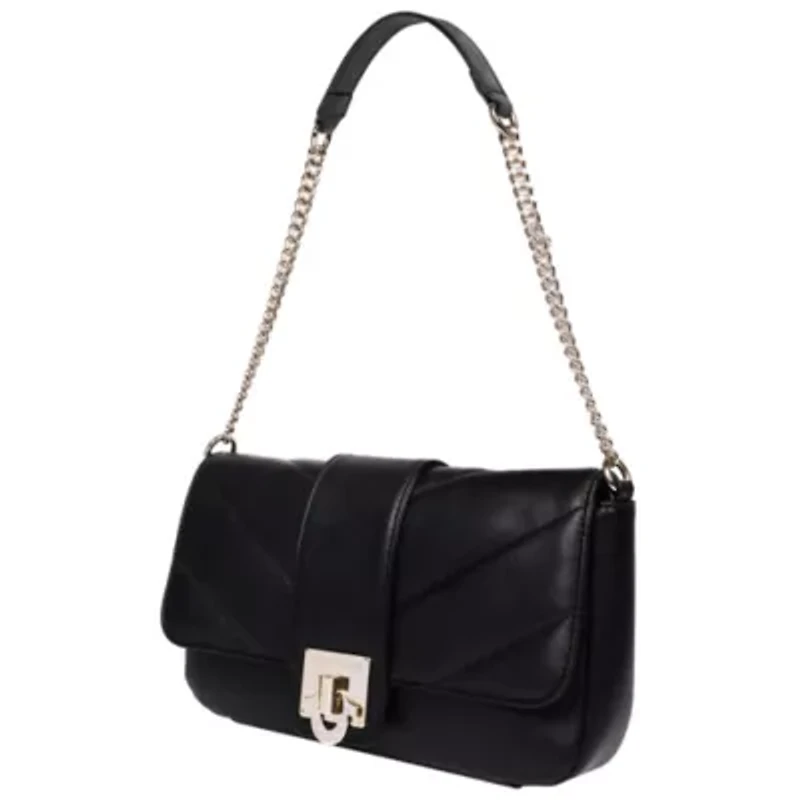 True Religion Quilted Flap Shoulder Bag with Mini Bag