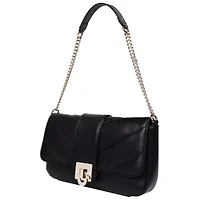 True Religion Quilted Flap Shoulder Bag with Mini Bag