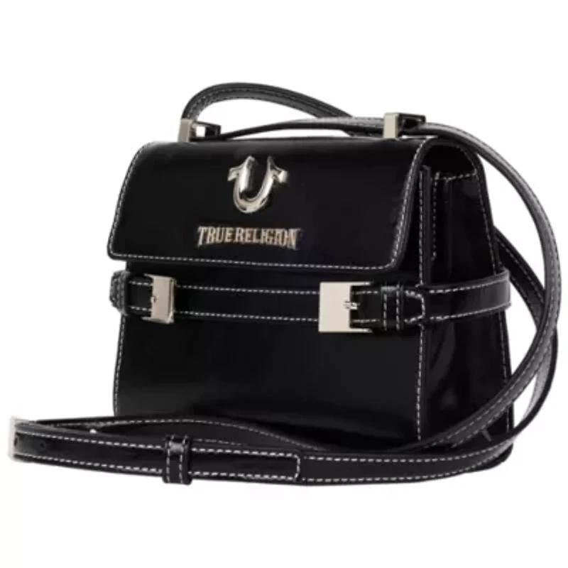 True Religion Buckle Tab Flap Bag