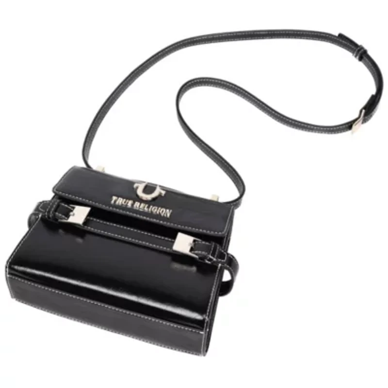 True Religion Buckle Tab Flap Bag