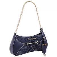 True Religion Studded Denim Chain Shoulder Bag