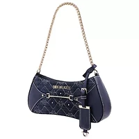 True Religion Studded Denim Chain Shoulder Bag