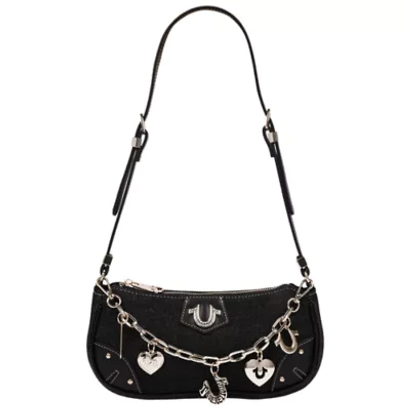 True Religion Sparkle Denim Shoulder Bag