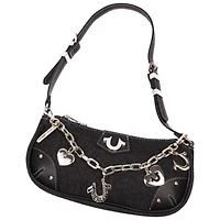 True Religion Sparkle Denim Shoulder Bag