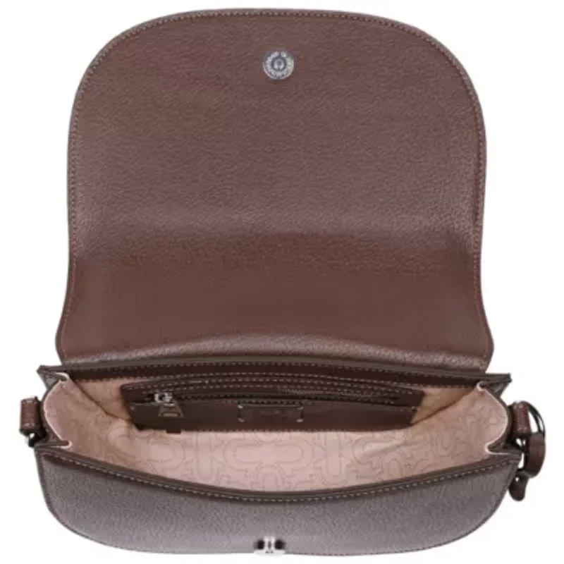True Religion Studded Horseshoe Suede Flap Crossbody