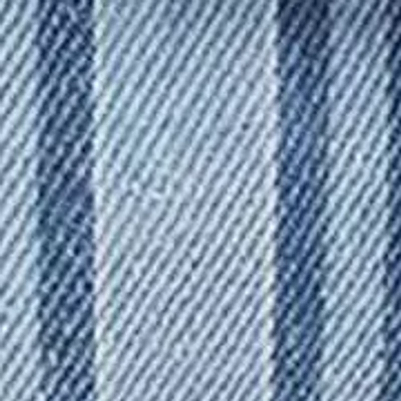 True Religion Multi Stripe Soft Satchel – Denim Mini Handbag with Utility Pockets