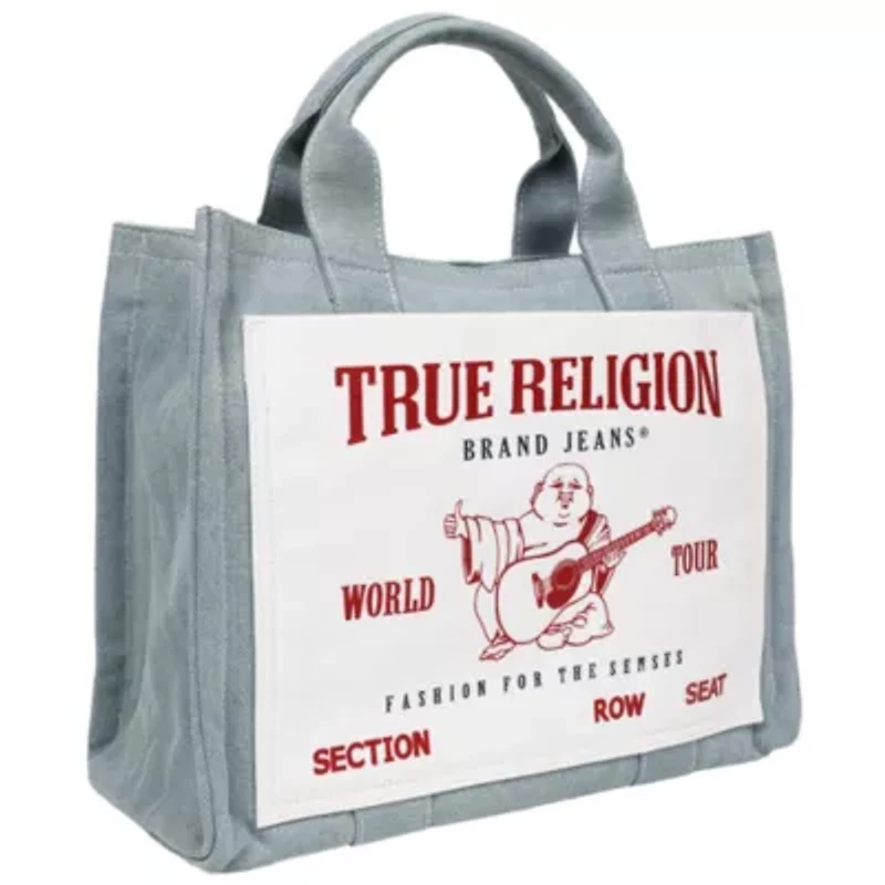 True Religion Ace Mega Pocket Buddha Tote – Denim World Tour Bag