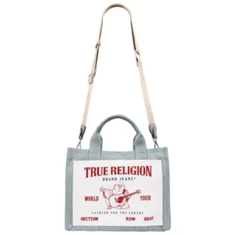 True Religion Ace Mega Pocket Buddha Tote – Denim World Tour Bag