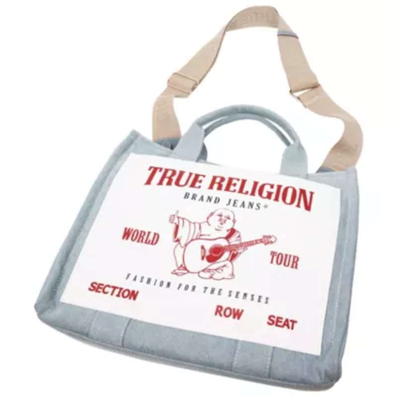 True Religion Ace Mega Pocket Buddha Tote – Denim World Tour Bag