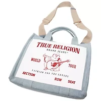 True Religion Ace Mega Pocket Buddha Tote – Denim World Tour Bag
