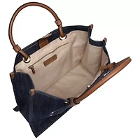 True Religion Andi Horseshoe Appliqué Denim Tote