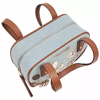 True Religion Arbor Multi Pin Logo Denim Satchel