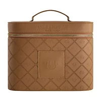 True Religion large Cosmetic case with mirror