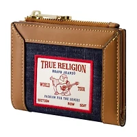 True Religion Buddha Patch Small Denim Wallet