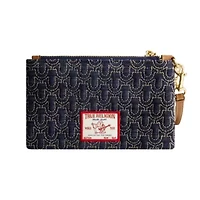 True Religion Quilted Horseshoe Wristlet Pouch