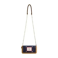 True Religion Buddha Patch Double Zip Chain Wallet