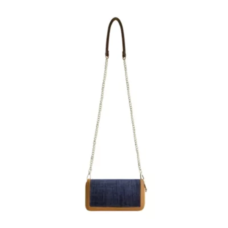True Religion Buddha Patch Double Zip Chain Wallet