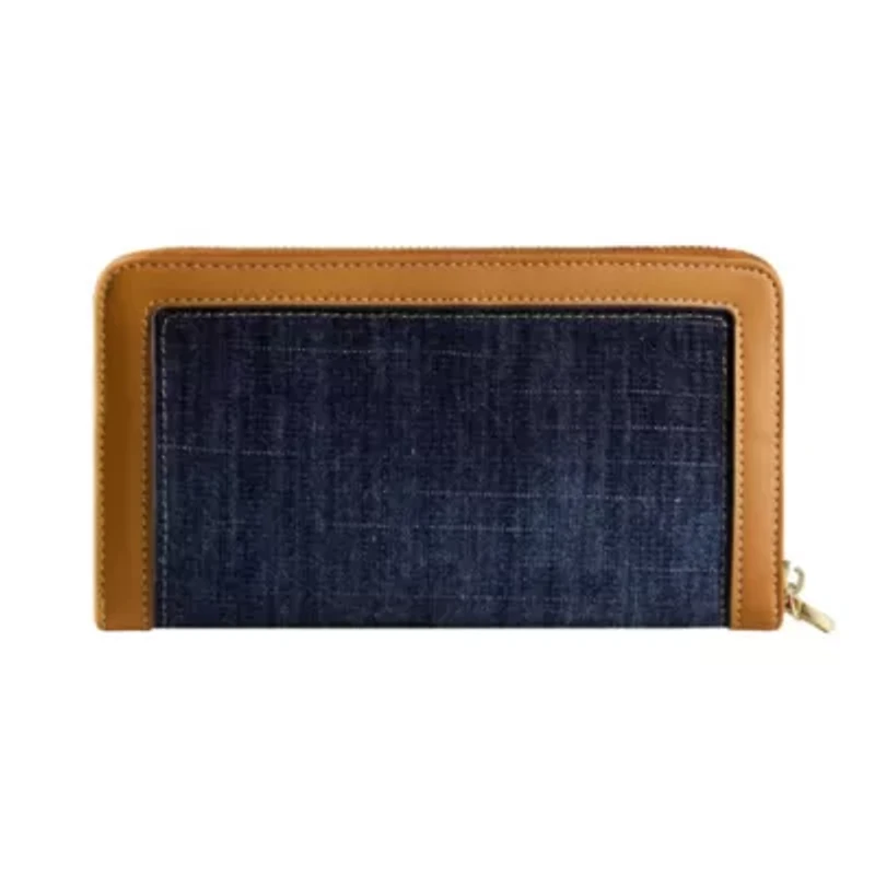 True Religion Buddha Patch Zip Around Wristlet