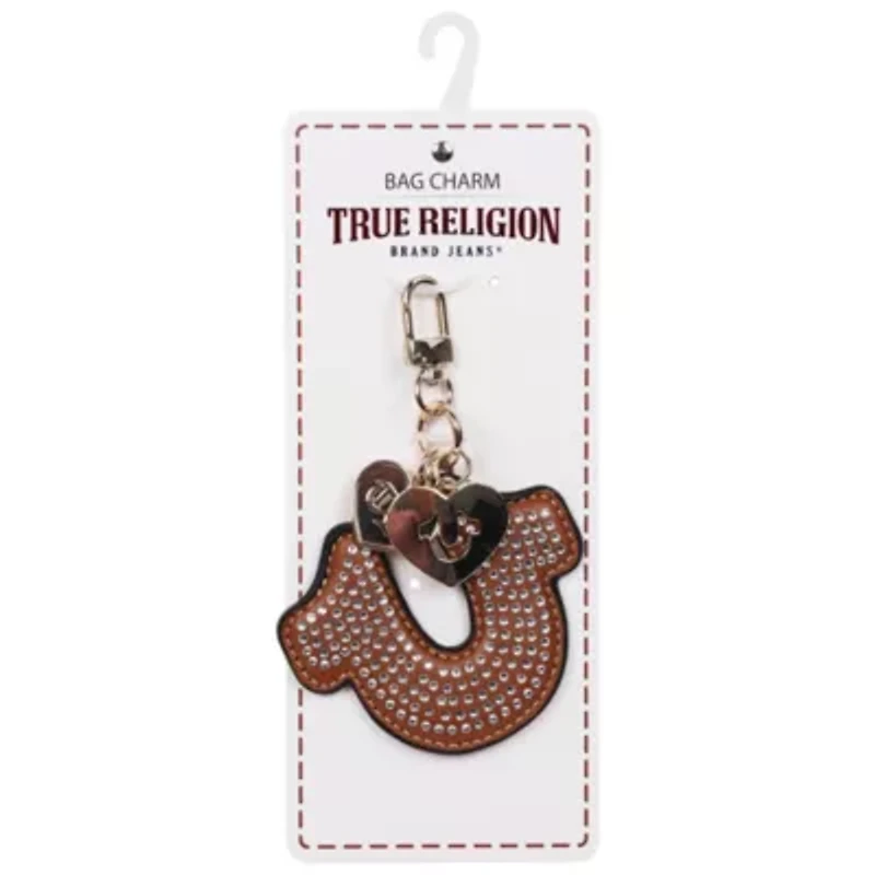 True Religion Rhinestone Horseshoe Bag Charm