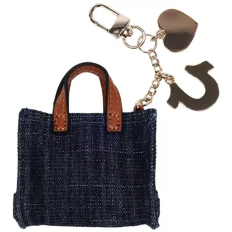 True Religion Mini Denim Tote Bag Charm