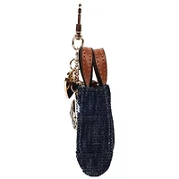 True Religion Mini Denim Tote Bag Charm