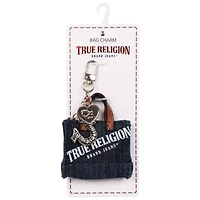 True Religion Mini Denim Tote Bag Charm