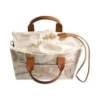 Tommy Bahama Leather Trim Medium Floral Tote