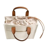 Tommy Bahama Solid Canvas Medium Tote with Leather Trim