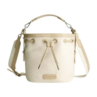 Tommy Bahama Soft Woven Drawstring Bucket Bag