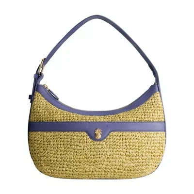 Tommy Bahama Soft Straw Zip-Top Hobo