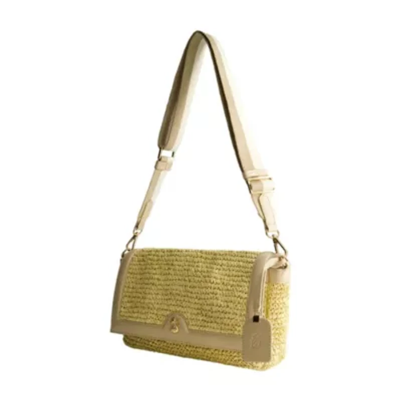 Tommy Bahama Soft Straw Long Flap Crossbody