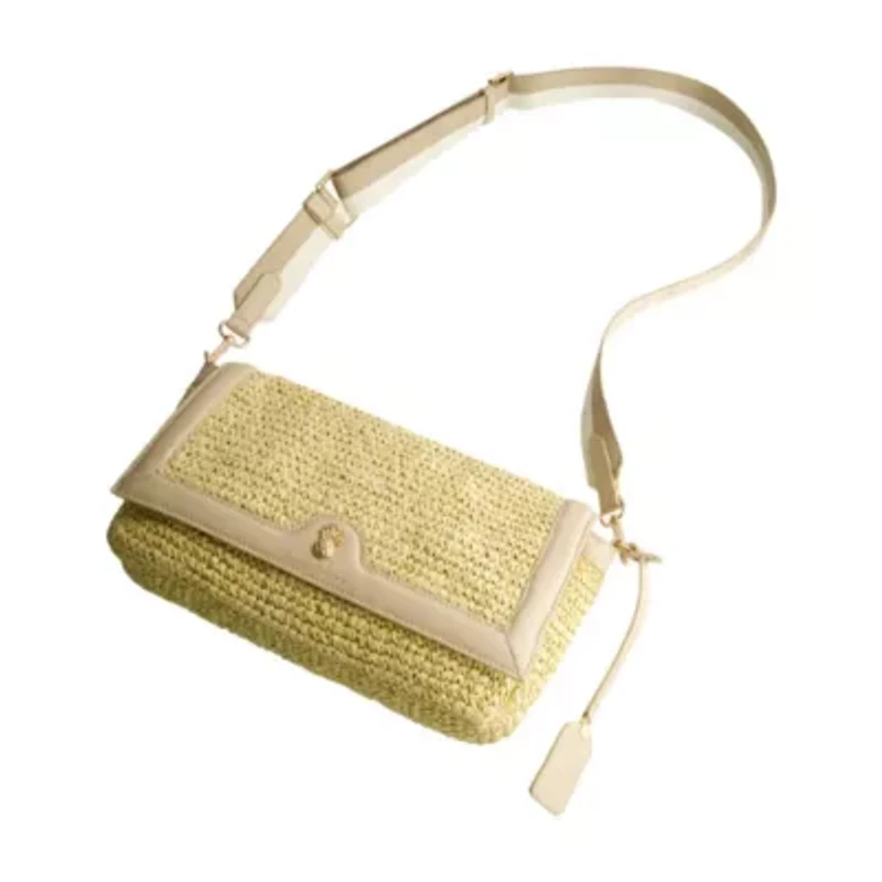 Tommy Bahama Soft Straw Long Flap Crossbody