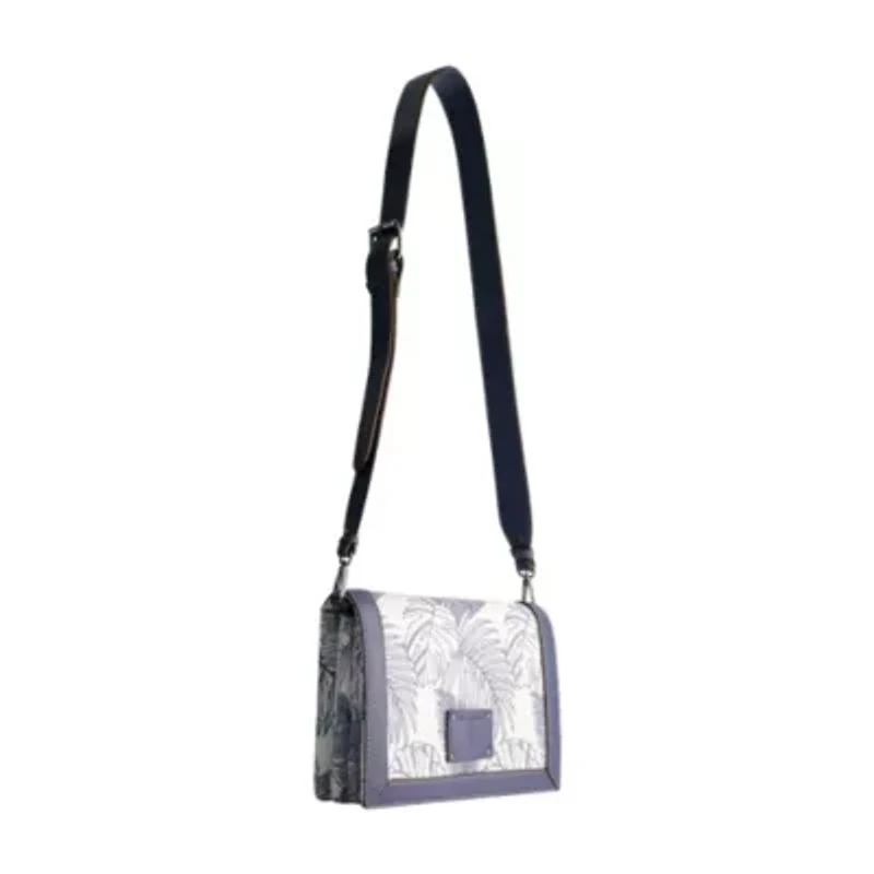 Tommy Bahama Graphic Leaf Print City Messenger Bag