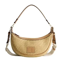 Tommy Bahama Raffia Crescent Hobo Bag
