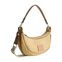Tommy Bahama Raffia Crescent Hobo Bag