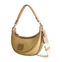 Tommy Bahama Raffia Crescent Hobo Bag
