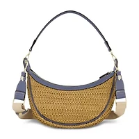 Tommy Bahama Raffia Crescent Hobo Bag
