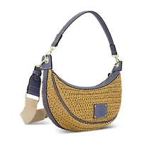 Tommy Bahama Raffia Crescent Hobo Bag