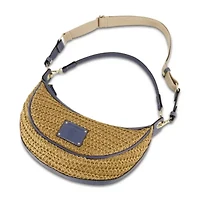 Tommy Bahama Raffia Crescent Hobo Bag