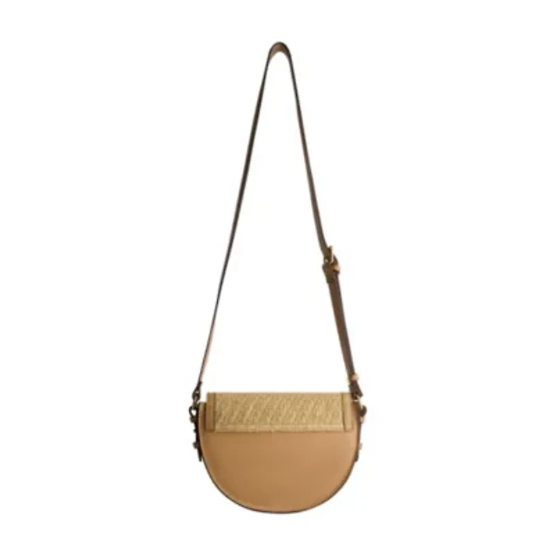 Tommy Bahama Raffia/PU Crossbody Flap Bag