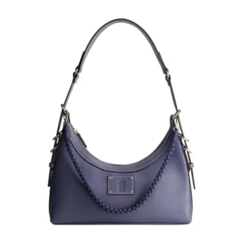 Tommy Bahama Debossed Logo Zip-Top Hobo Bag