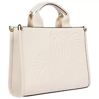 Tommy Bahama Darcy Leaf Motif Medium Tote – Embossed PU Convertible Top Handle & Crossbody Bag