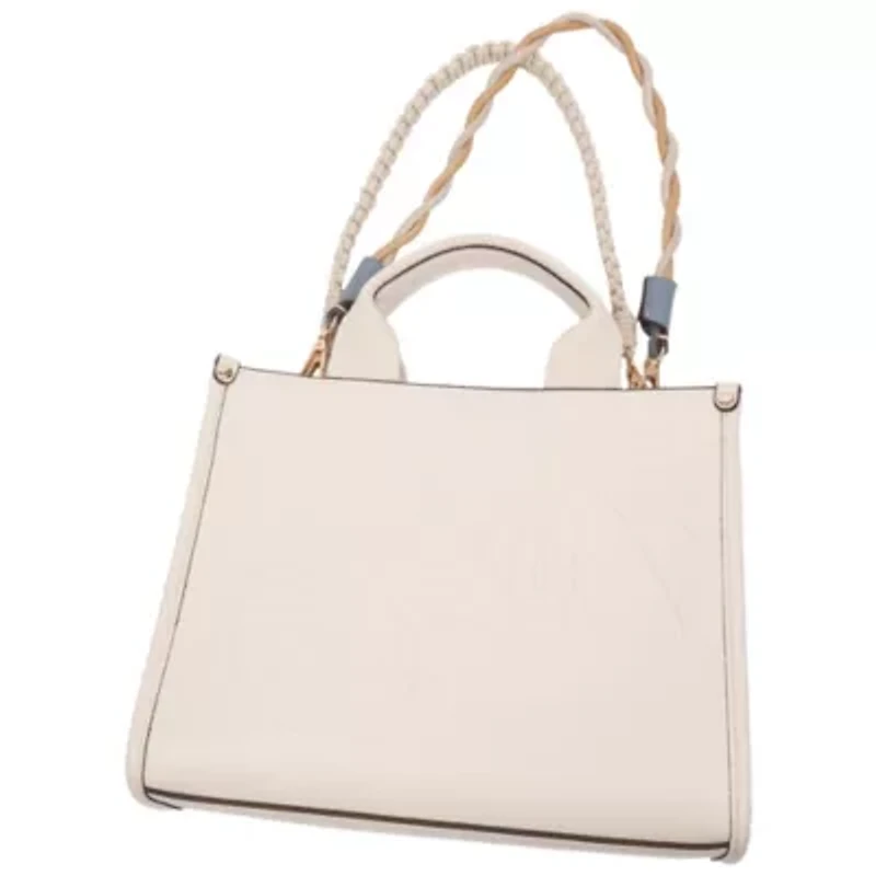 Tommy Bahama Darcy Leaf Motif Medium Tote – Embossed PU Convertible Top Handle & Crossbody Bag