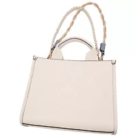 Tommy Bahama Darcy Leaf Motif Medium Tote – Embossed PU Convertible Top Handle & Crossbody Bag
